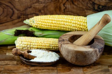 the yellow corn Zea mays clipart