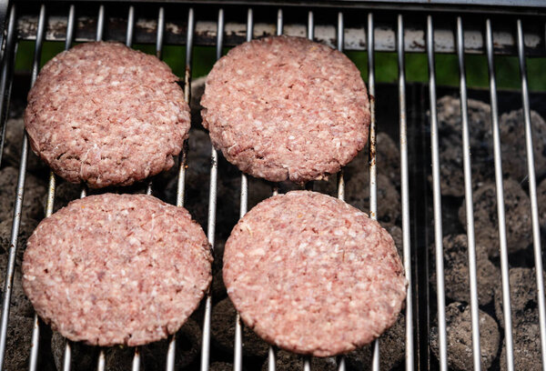 grilled burger from the charcoal grill