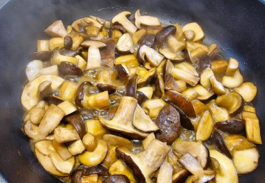 Ormandan yeni çıkmış mantarlar.