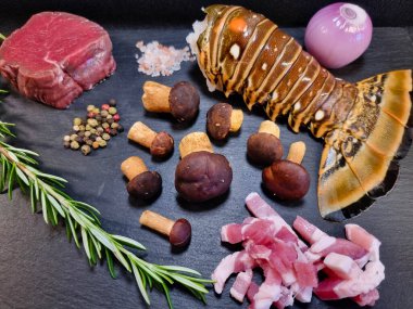 Biftek ve ıstakoz fileto.