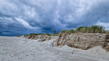 Danimarka 'da Blavand plajında.