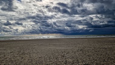 Danimarka 'da Blavand plajında.