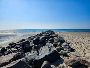 Danimarka 'da Blavand plajında.