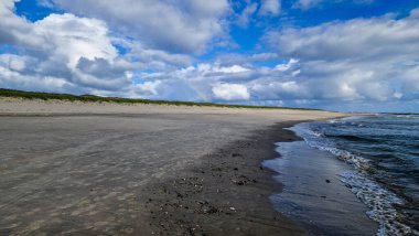 Danimarka 'da Blavand plajında.