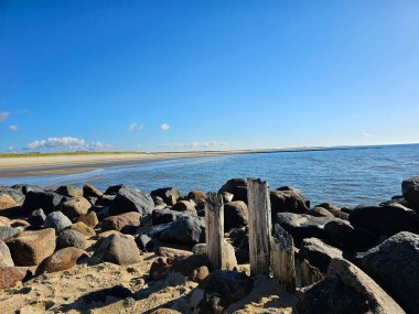 Danimarka 'da Blavand plajında.