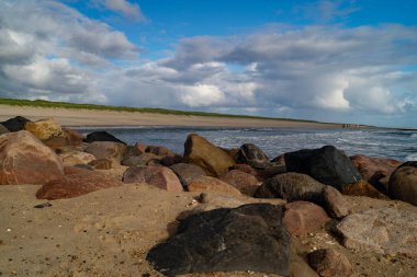 Danimarka 'da Blavand plajında.