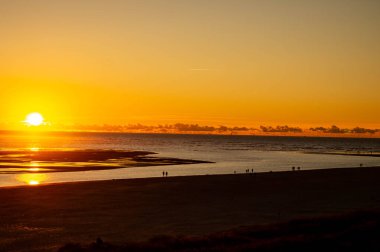 Danimarka 'da Blavand plajında.