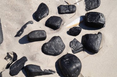 Danimarka 'da Blavand plajında.