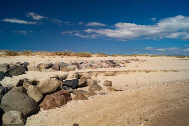 Danimarka 'da Blavand plajında.