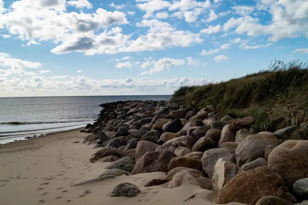 Danimarka 'da Blavand plajında.