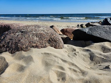 Danimarka 'da Blavand' ın Hvidbjerg plajı