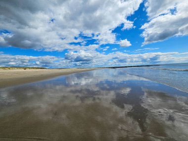 Danimarka 'da Blavand' ın Hvidbjerg plajı