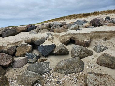 Danimarka 'da Blavand' ın Hvidbjerg plajı