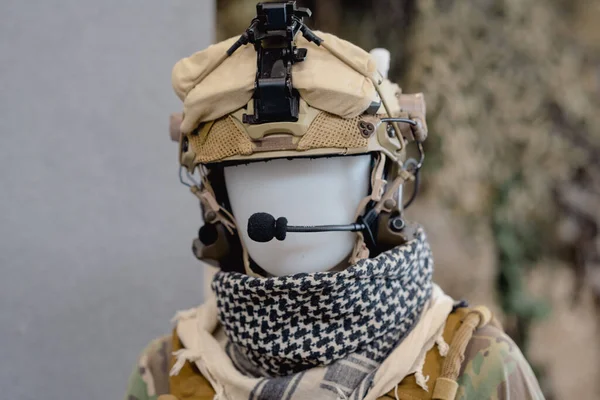 Airsoft Dummy Radio Communication Military Outfit — Stock Photo, Image