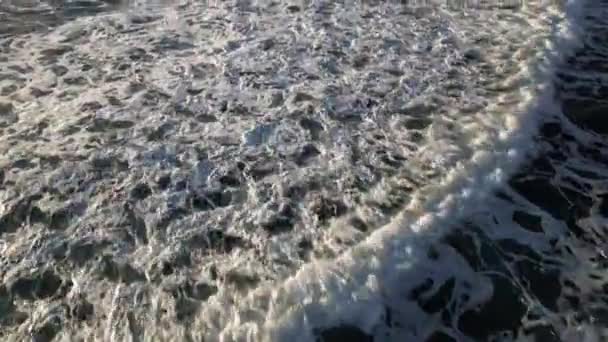 Blick Von Oben Auf Mächtige Wellen Fantasie Und Meer — Stockvideo