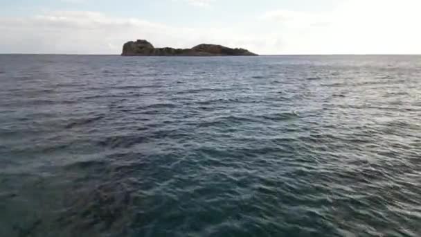 Zdjęcia Samolotów Portu Teulada Plażą Isola Rossa Tramatzu Białym Piaskiem — Wideo stockowe