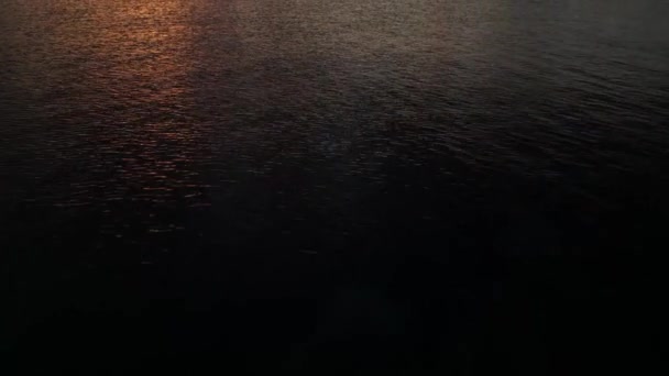 Пристань Яхт Оклахоме Восходящим Солнцем Чистым Морем Индии — стоковое видео