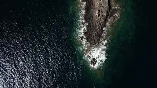 Panorama Pobřeží Puly Sardinii Čisté Moře Mraky Dálce — Stock video