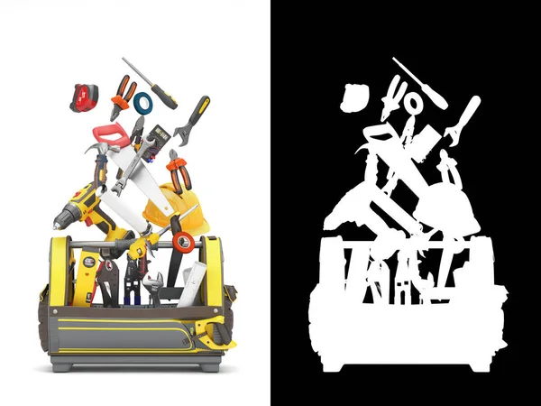 Different Tools Set Tool Bag Concept Repair Tools Warehouse Promotion — ストック写真