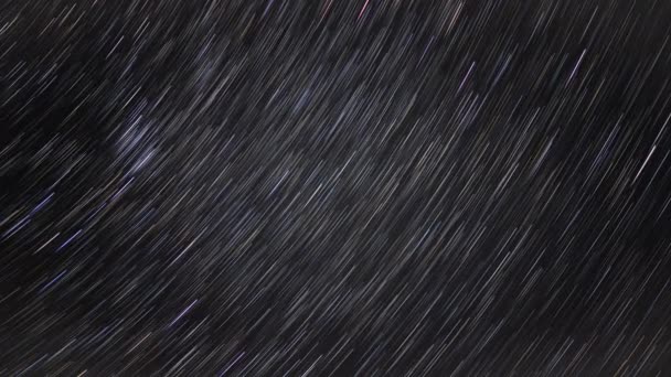 Algum Lapso Tempo Abstrato Céu Cheio Estrelas Produzido Modo Cometa — Vídeo de Stock