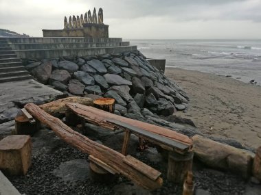 Bali Endonezya Badung naipliğinde Pererenan Sahili