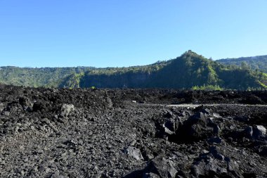 Batur volkanı ve Bali-Endonezya naipliği Bangli çevresi