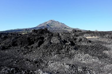 Batur volkanı ve Bali-Endonezya naipliği Bangli çevresi