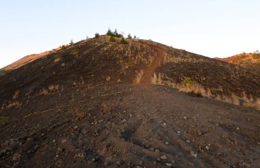 Batur volkanı ve Bali-Endonezya naipliği Bangli çevresi