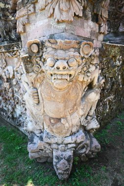 Unique and old rice goddess Beji temple at Sangsit village in Buleleng regency of Bali indonesia clipart