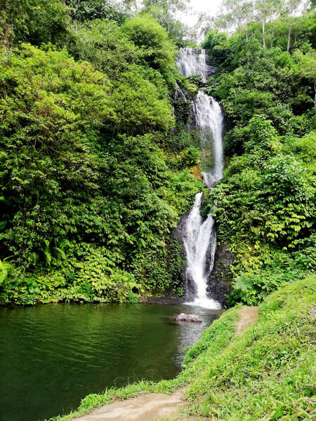 Banyu Mala waterfall,at Buleleng regency of Bali,Indonesia