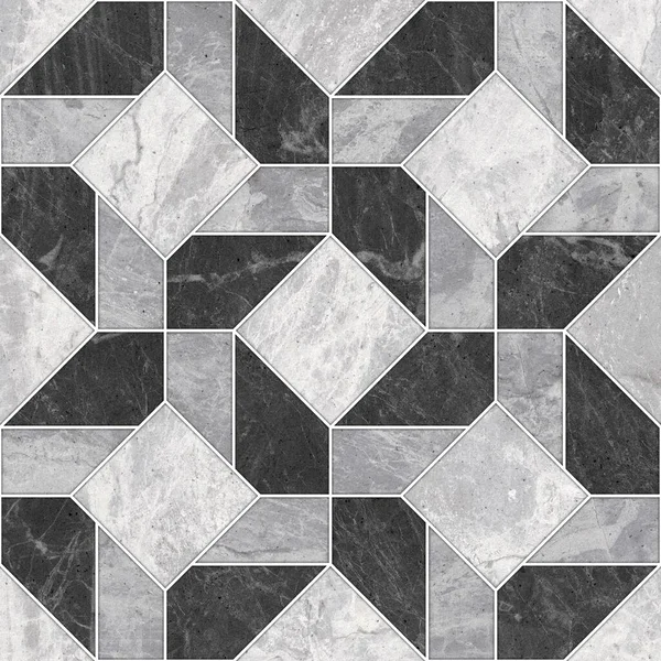 İç seramik duvarlar ve döşeme döşemeleri için kullanılan ahşap ve mermer desenli döşeme. Tahta ve mermer dokuları olan geometrik moda çizimi. modern seramik mozaik.