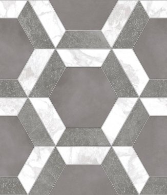 Geometrik dekorasyon. İç seramik duvarlar ve döşeme döşemeleri için kullanılan ahşap ve mermer desenli desen. Modern mermer mozaik, soyut arkaplan, duvar kağıdı. Altıgen döşeme.  