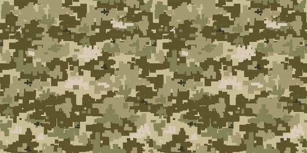 Camouflage of the Armed Forces of Ukraine. Pixel. Texture for printing. Seamless pattern.
