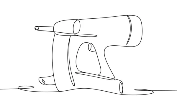 Pistola Montaggio Uno Strumento Progettato Spingere Rapidamente Chiodi Tassello Calcestruzzo — Vettoriale Stock