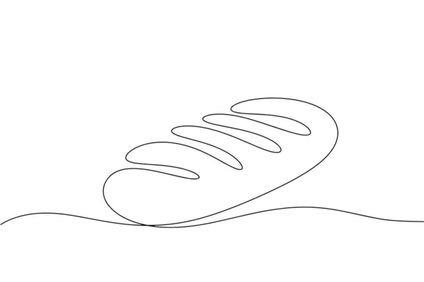 ローフを描いたライン 世界のパンデー 異なる用途のための1行の図面 ベクトルイラスト — ストックベクタ