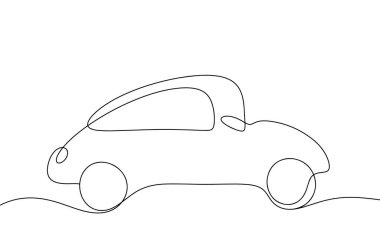 Yolcu vagonu. Yan görüş. Dünya Otomobil Günü. Vektör çizimi. Herhangi bir aşamada herhangi bir yapay zeka yazılımı kullanılmadan üretilen resimler. 