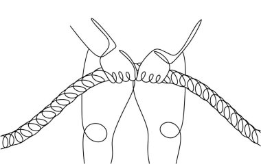 Hakem ipin ortasını tutuyor. Savaş çekişmesi. Takım sporu. Herhangi bir aşamada herhangi bir yapay zeka yazılımı kullanılmadan üretilen resimler. 