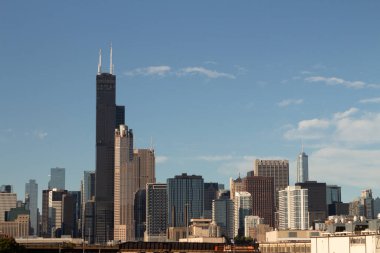 Chicago ufuk çizgisi, güneyden manzara