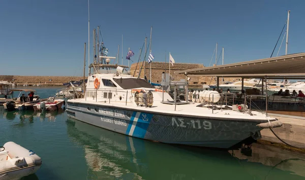 Heraklion Creta Grecia 2023 Guardia Costiera Ellenica Nave Costiera Paterolo — Foto Stock