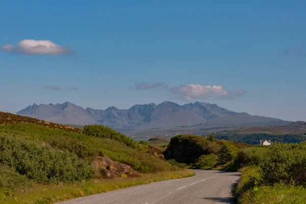 Ilha Skye Escócia Reino Unido Junho 2023 Estrada Aberta Vista — Fotografia de Stock