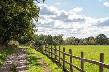 Silchester Berkshire England UK. 27.09.2025. English countryside a bridleway and footpath close to Silchester UK.