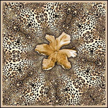 leopard print, vector illustration
