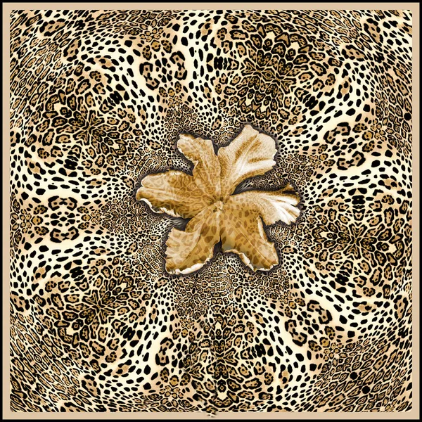 Leopar deseni, vektör illüstrasyonu