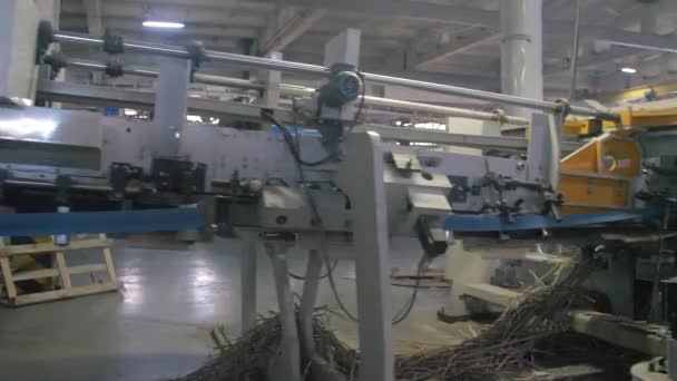 Karton Kutu Üretimi Için Otomatik Hat Kraft Kağıt Ürünleri Fabrikası — Stok video