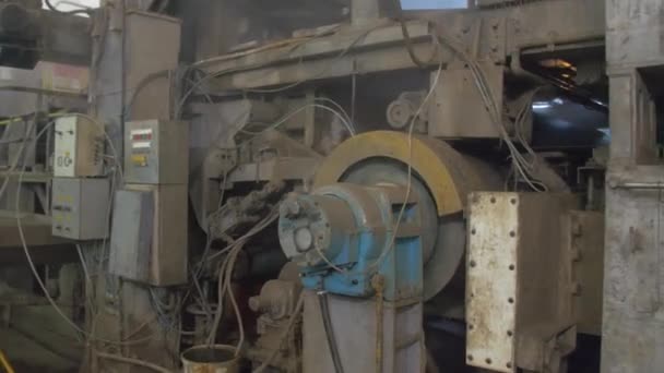 Equipment Paper Mill Huge Rolls Processing Pulp Kraft Paperboard — Vídeos de Stock