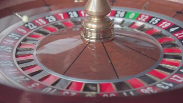 Ruleta Casino Apuestas Mesa Fortuna Dinero — Vídeo de stock