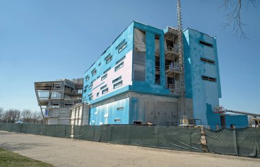 Dayton, Ohio, ABD - 26 Mart 2023: Düşük gelirli çocuklar için 50 milyon dolarlık özel okul, Connor Group Kids & Community Partners tarafından finanse ediliyor..