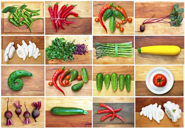 Vegetable Harvest Compilation Arrangment Royalty Free Stock Images