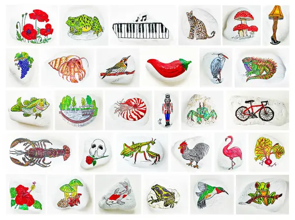 Ohio Boyalı Kayaları Kolajı (2)