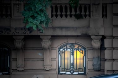 Window of old historical house